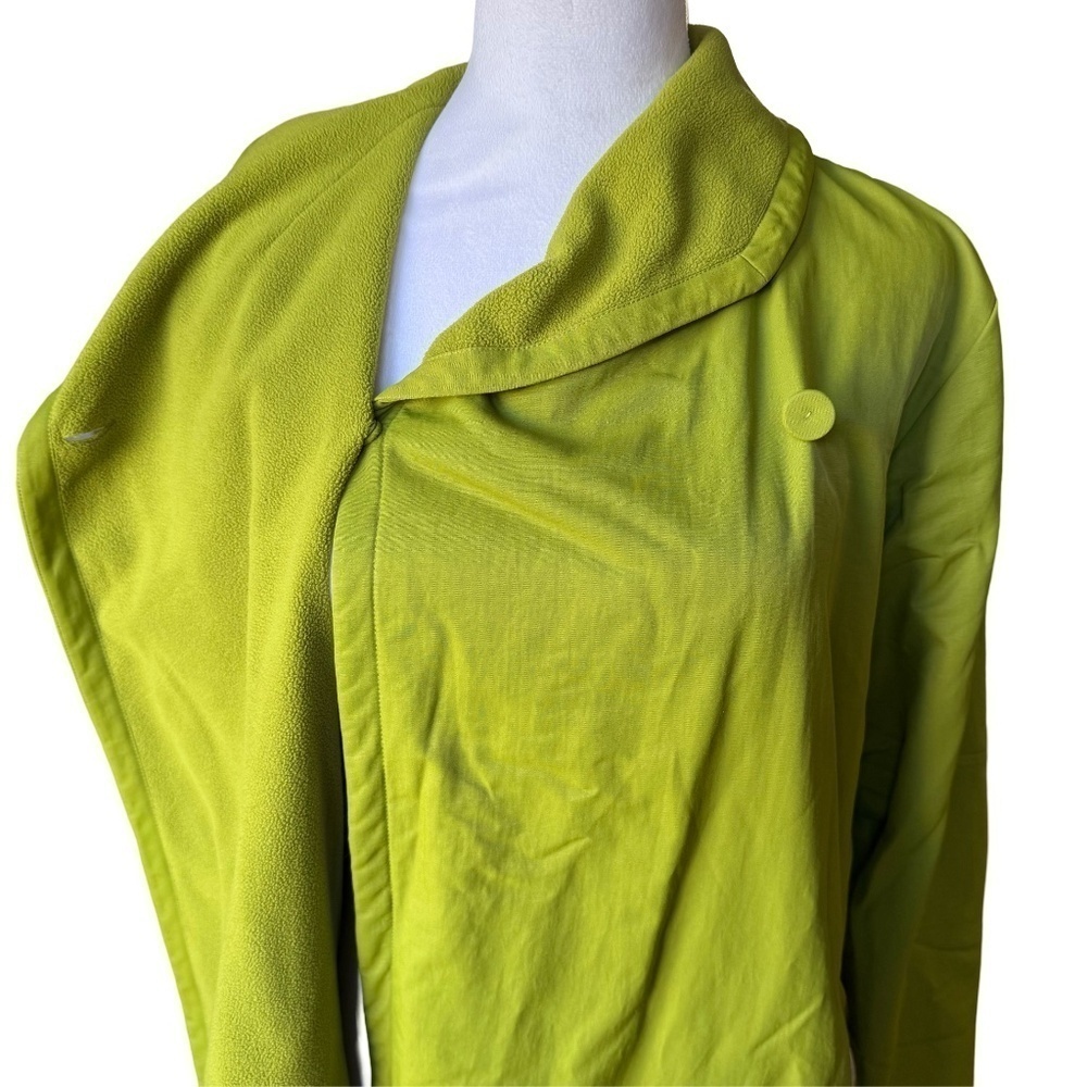 Eileen Fisher Chartreuse Green Lightweight One Button Jacket Size XS - Picture 7 of 13